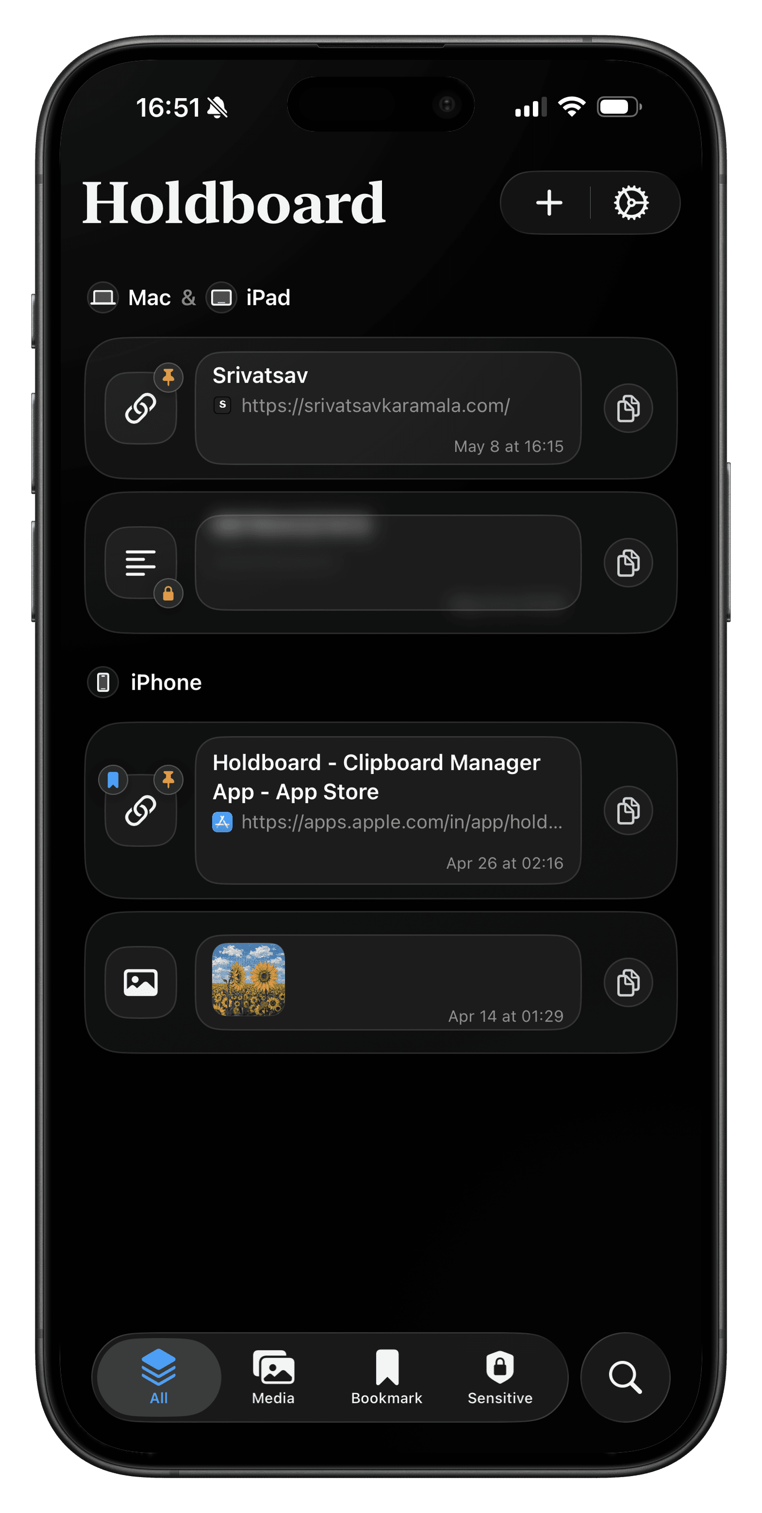 Holdboard screenshot 1