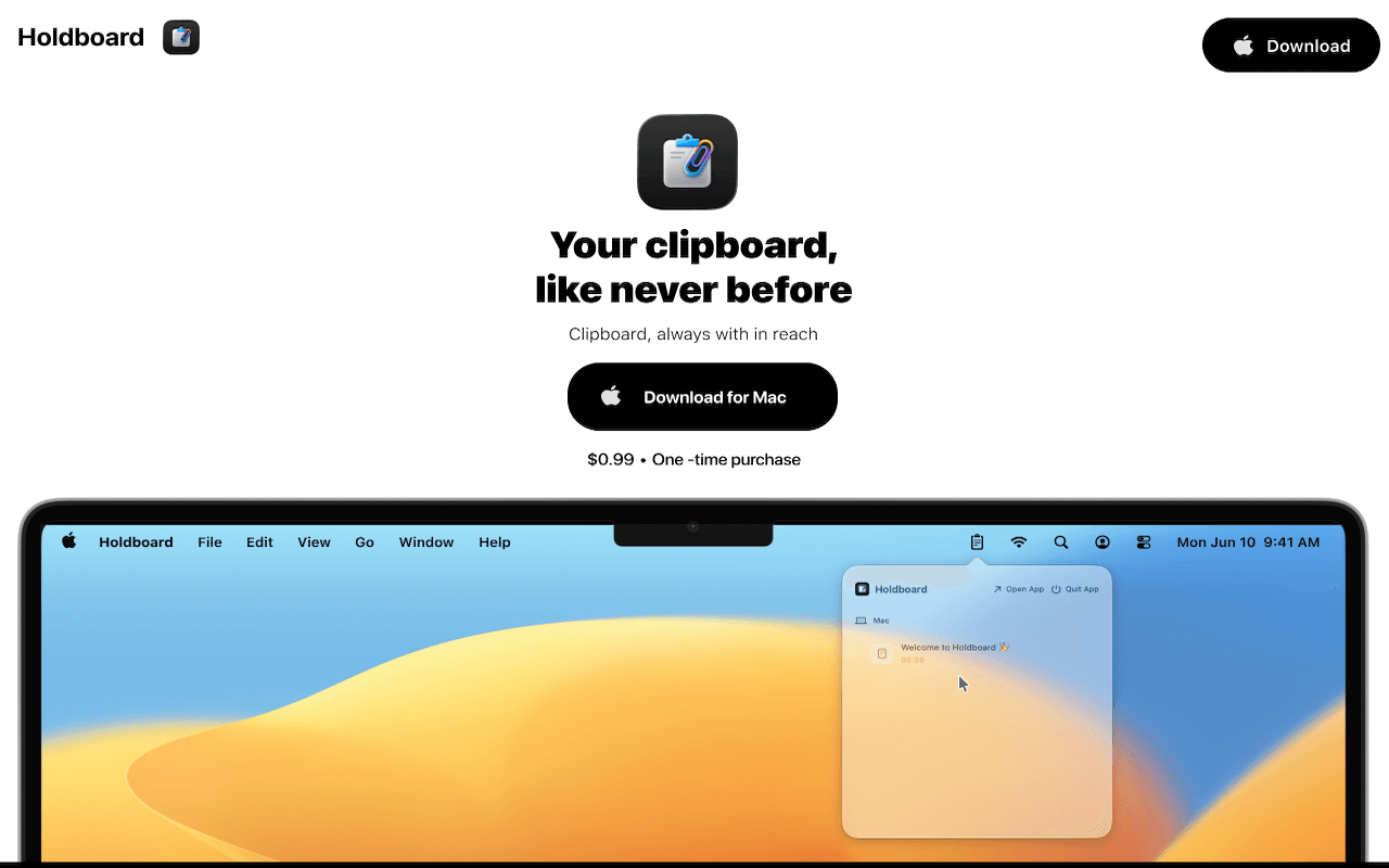 Holdboard Mac preview 1