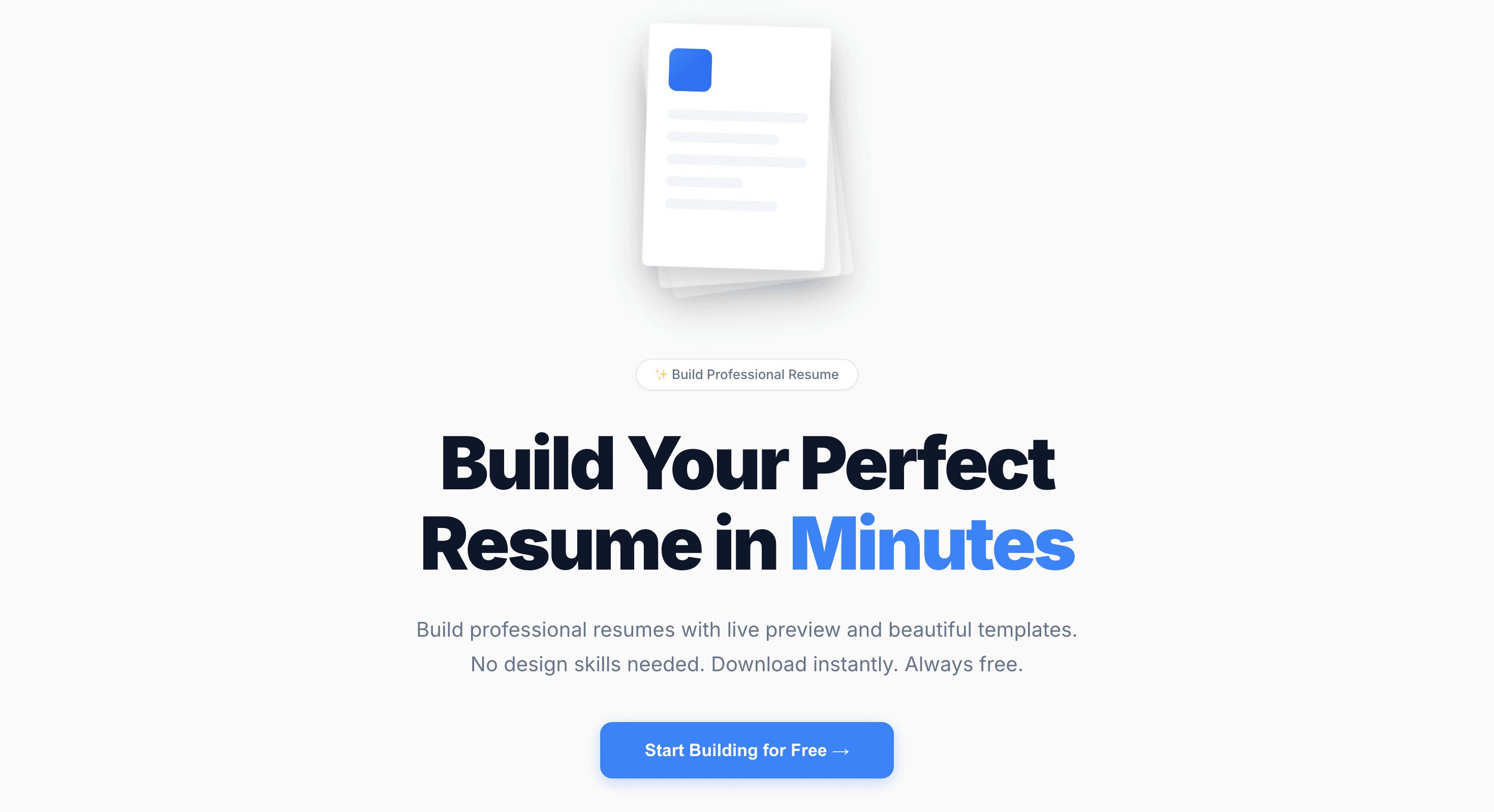 Quick CV preview